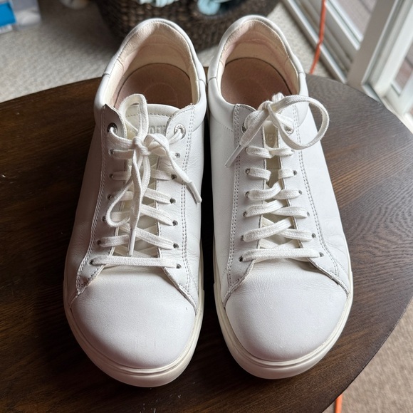 Birkenstock Bend Leather Tennis Sneakers White - Picture 1 of 5